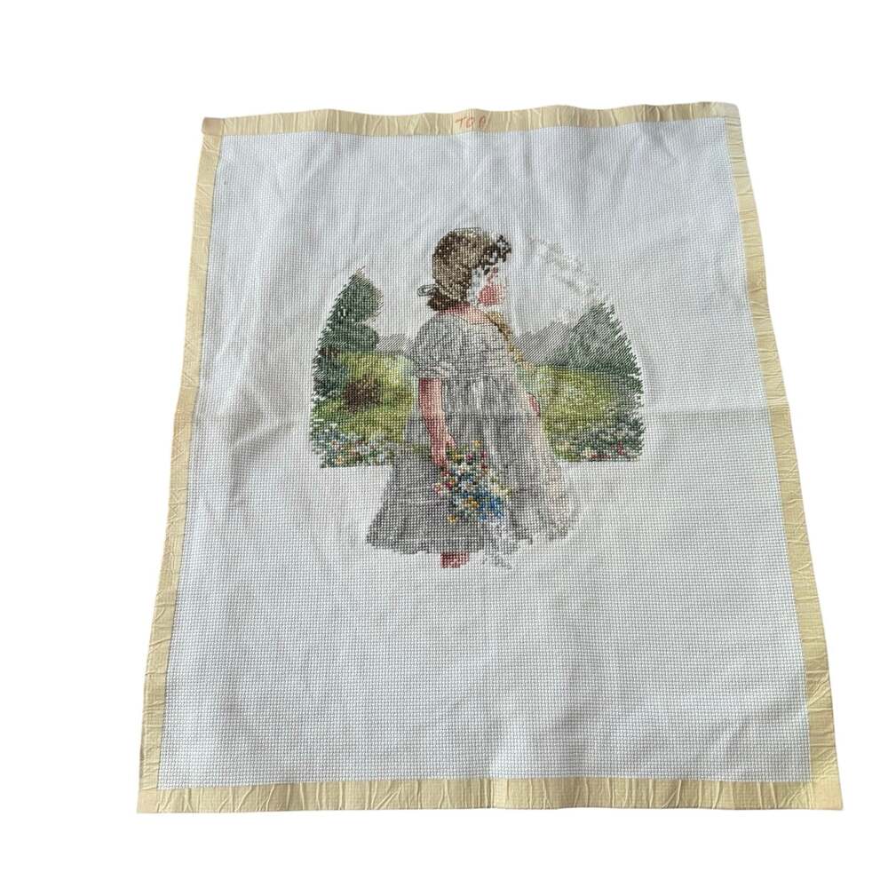 Leisure Arts The Daisy Girl 2616 Partly Completed Cross Stitch + Thread + Chart